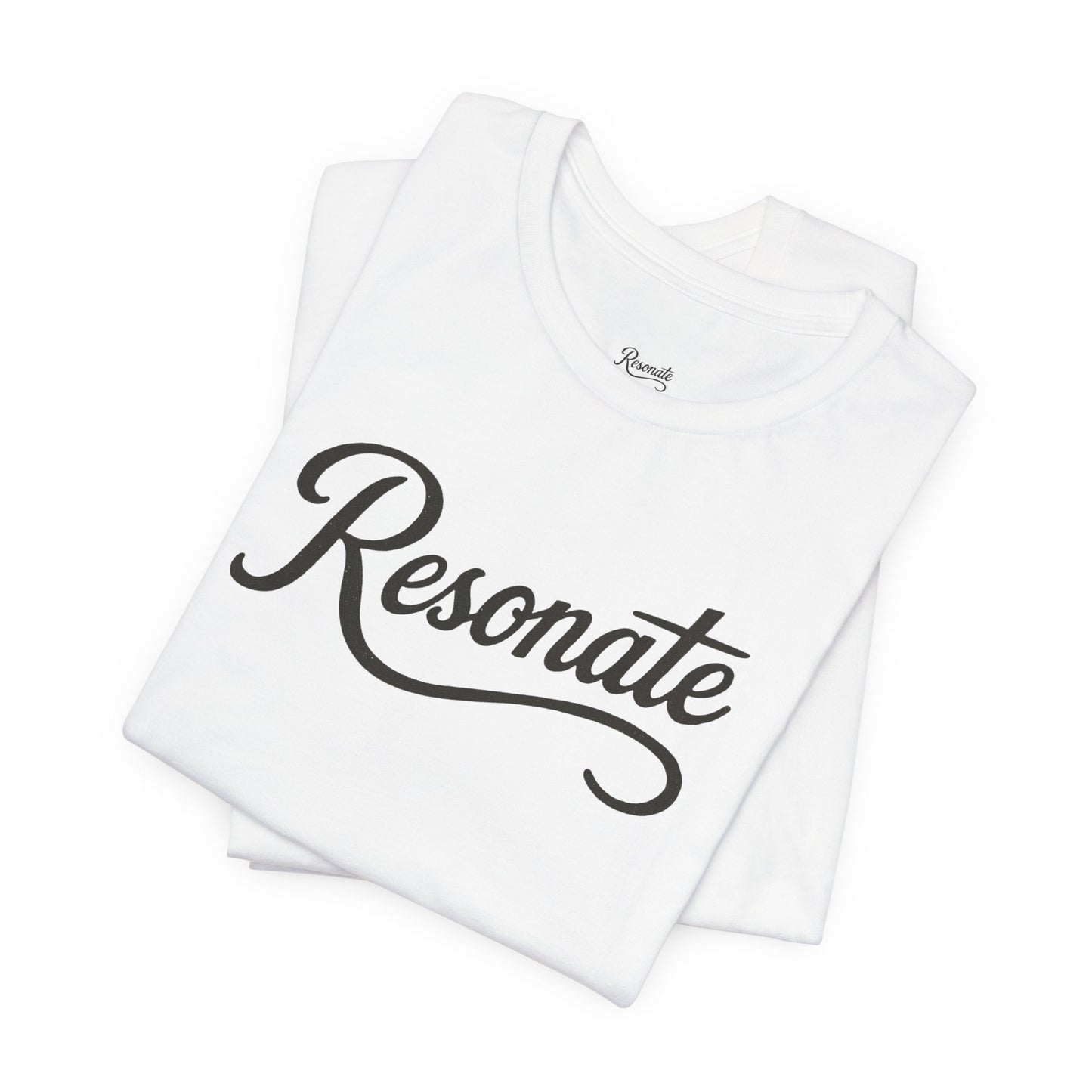 Resonate Script Tee - Inspirational Casual Shirt