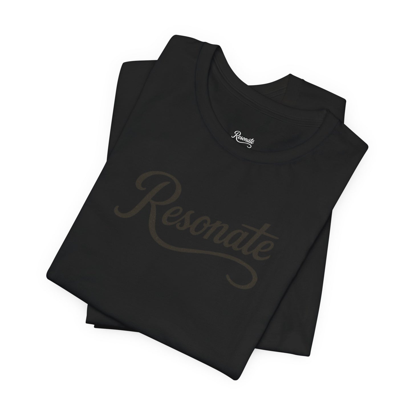 Resonate Script Graphic Tee — Inspirational Casual T‑Shirt