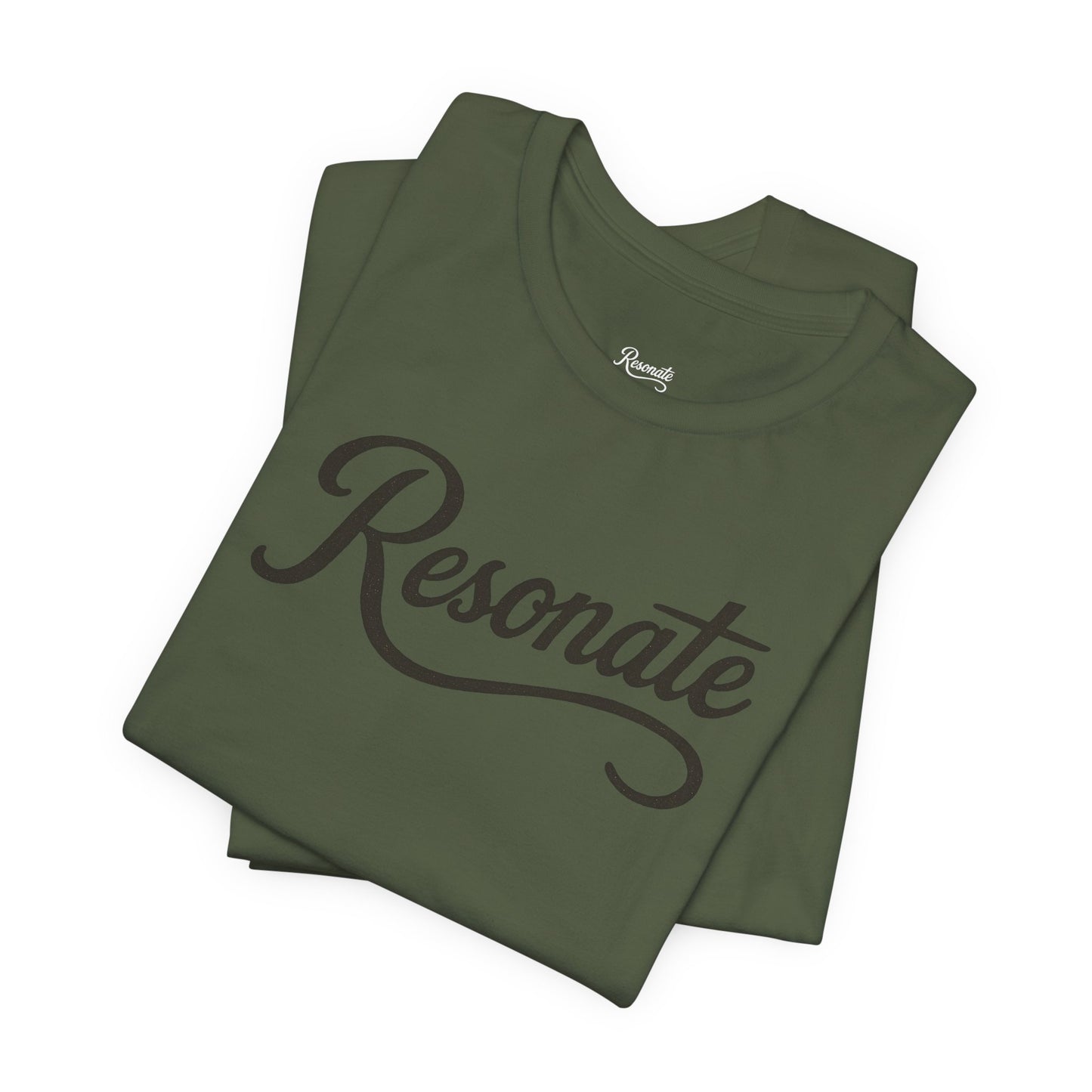 Resonate Script Tee — Inspirational Graphic T-Shirt