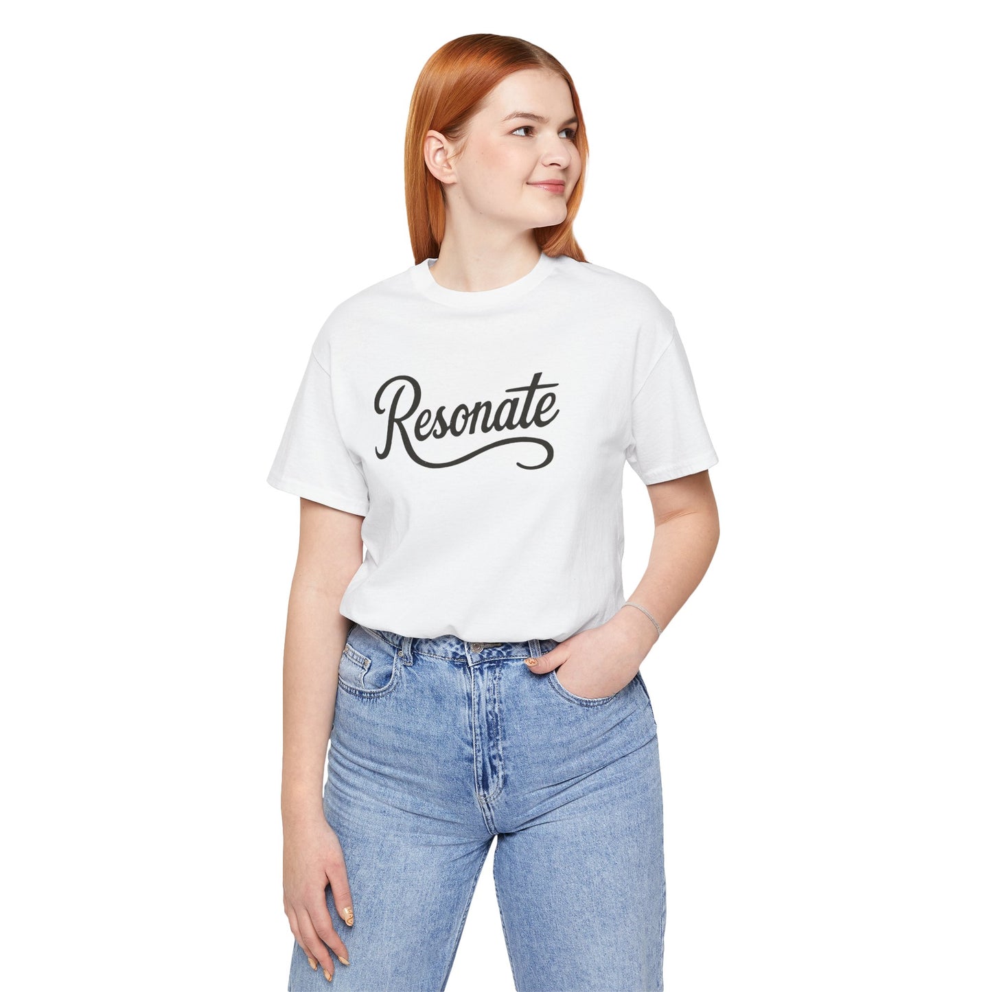 Resonate Script Tee - Inspirational Casual Shirt