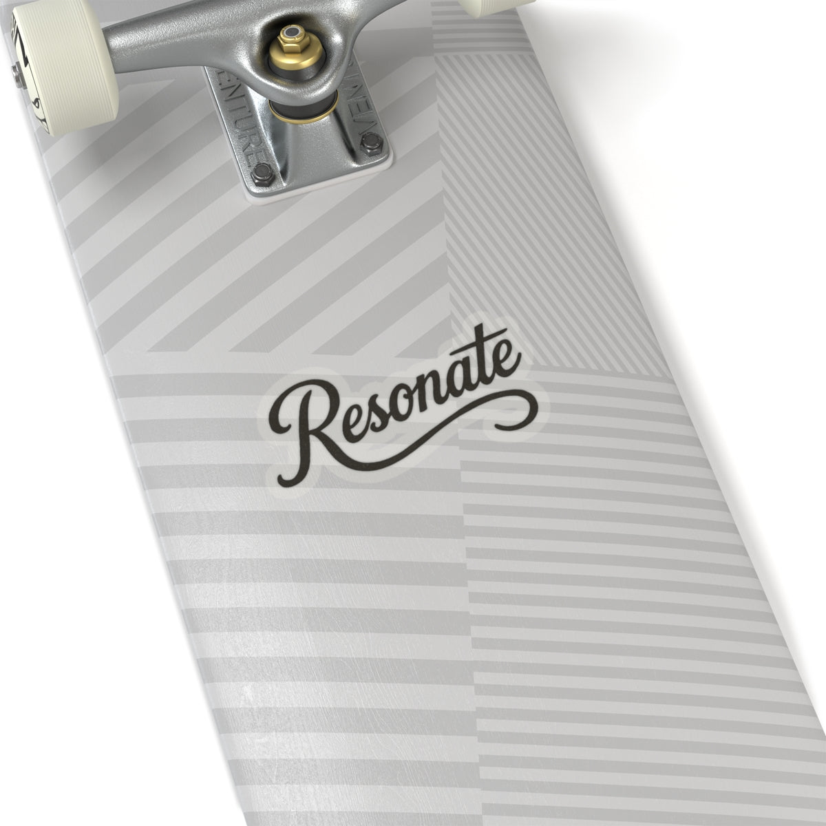 Resonate Script Kiss-Cut Sticker — Retro Script Laptop Decal