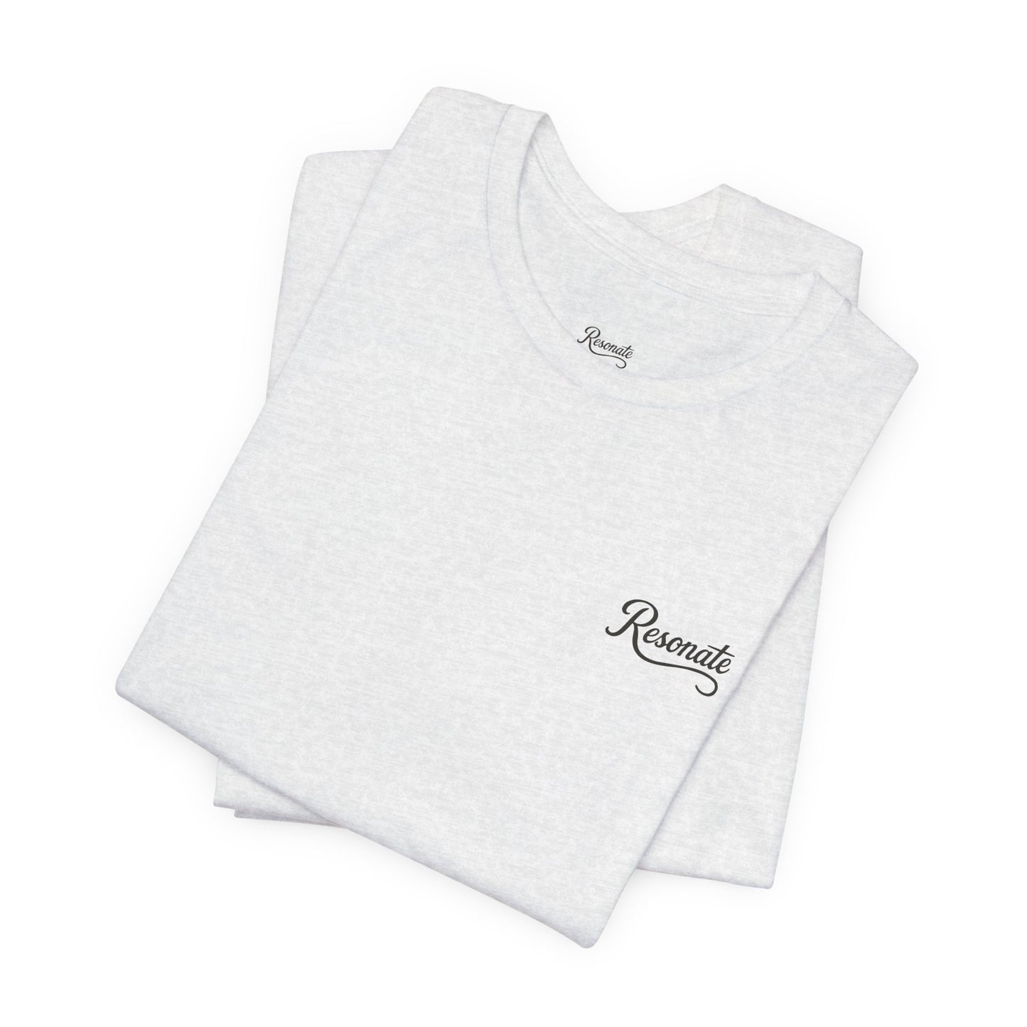 Bass Head Fishing Tee — 'Resonate' Chest Script & Large Back Fish Illustration