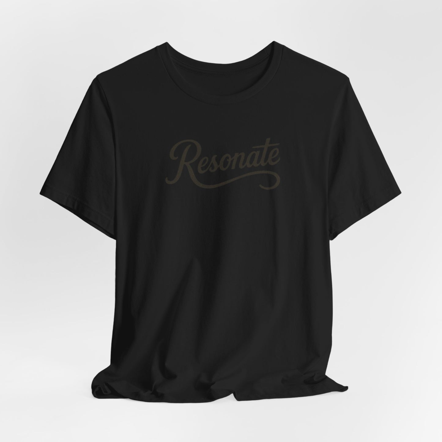 Resonate Script Graphic Tee — Inspirational Casual T‑Shirt