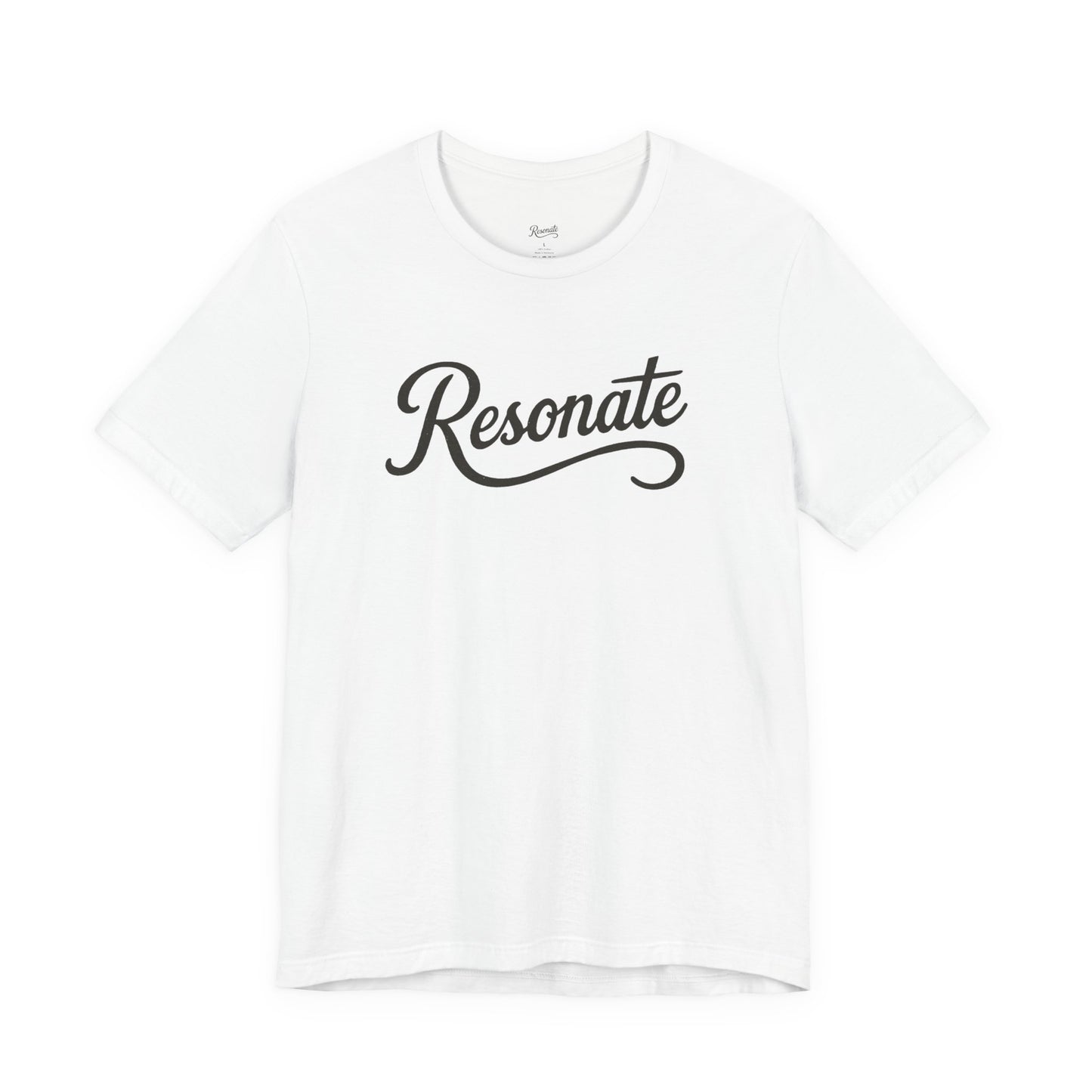 Resonate Script Tee - Inspirational Casual Shirt