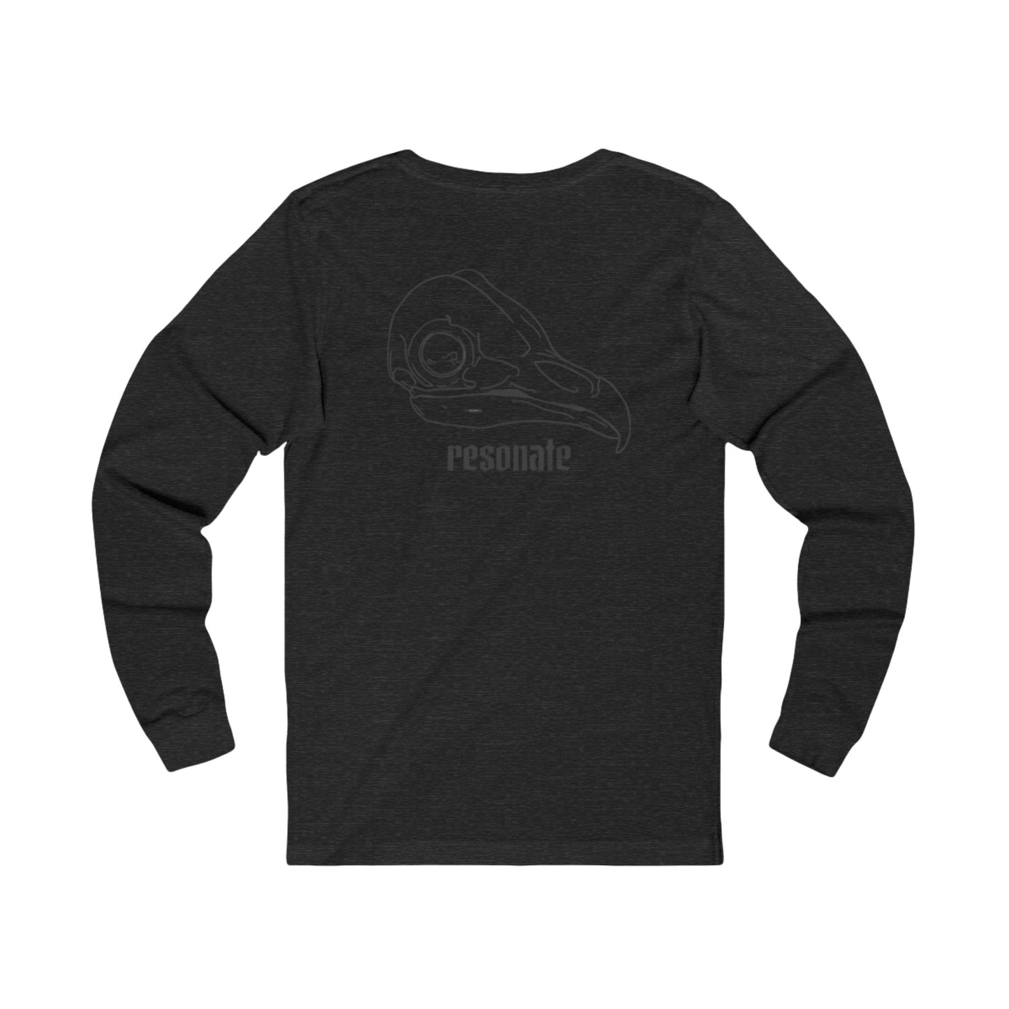 Long Sleeve Tee — 'Resonate' Skull Graphic