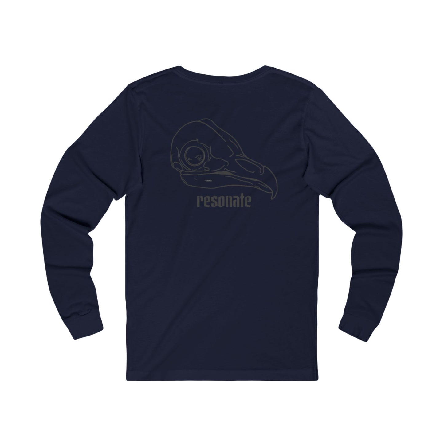 Long Sleeve Tee — 'Resonate' Skull Graphic