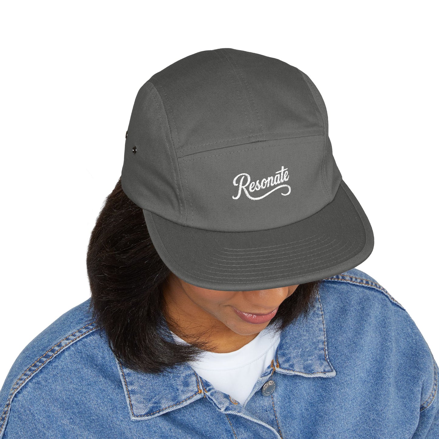 Resonate Embroidered 5-Panel Cap — Freebord Hat