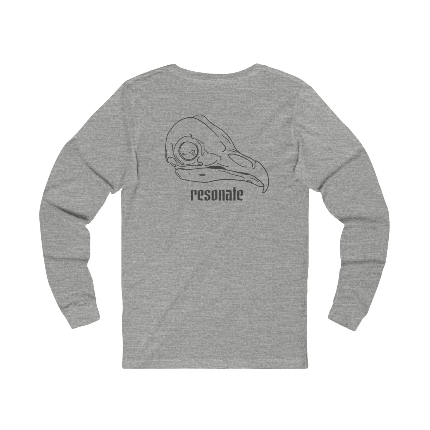 Long Sleeve Tee — 'Resonate' Skull Graphic