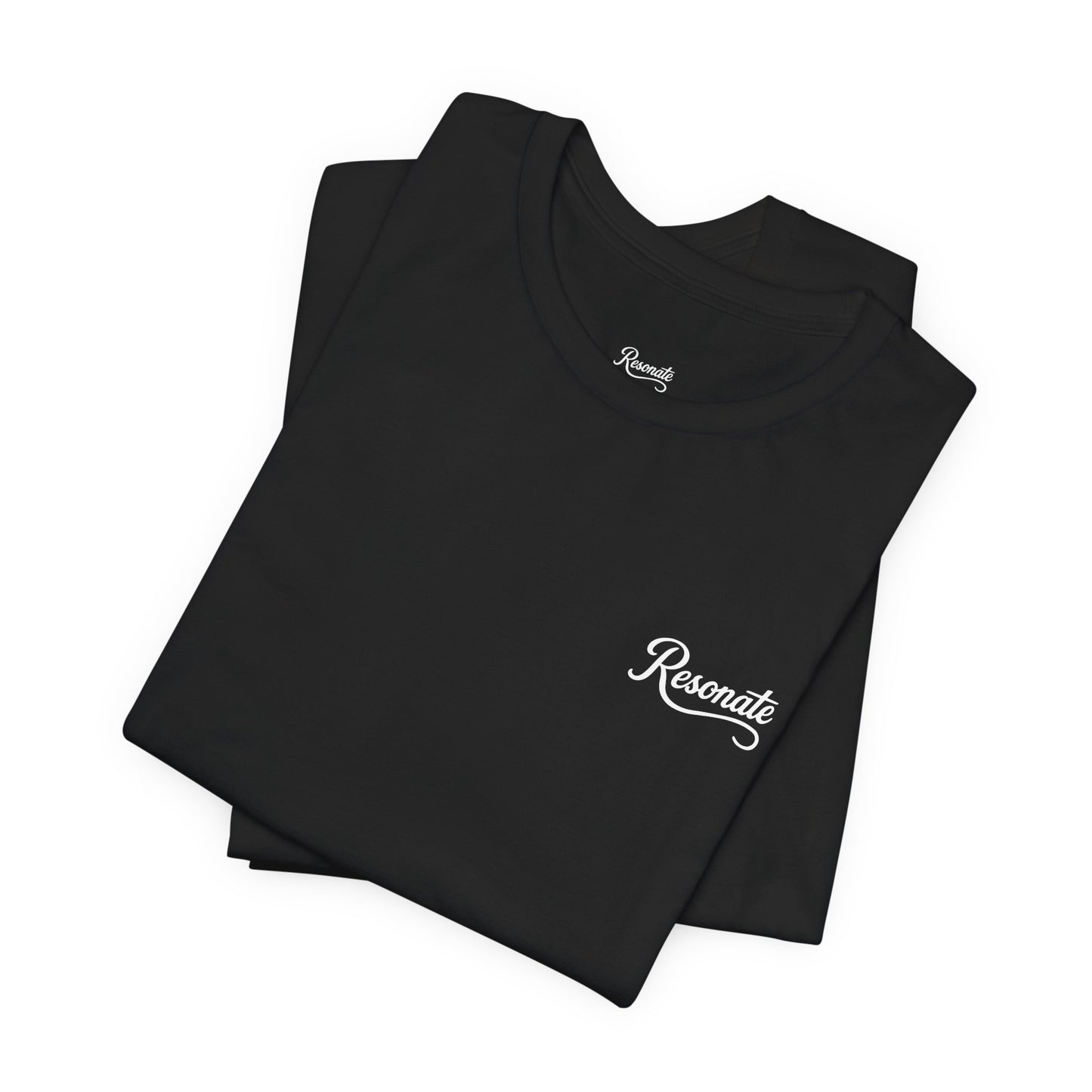 Ravenolo Script Logo Tee — Black T‑Shirt with White Flying Raven Graphic
