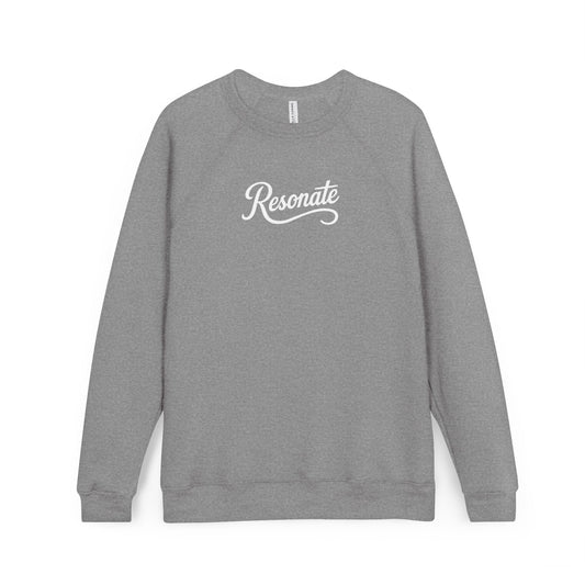 Resonate Script Sweatshirt — Cozy Grey Crewneck