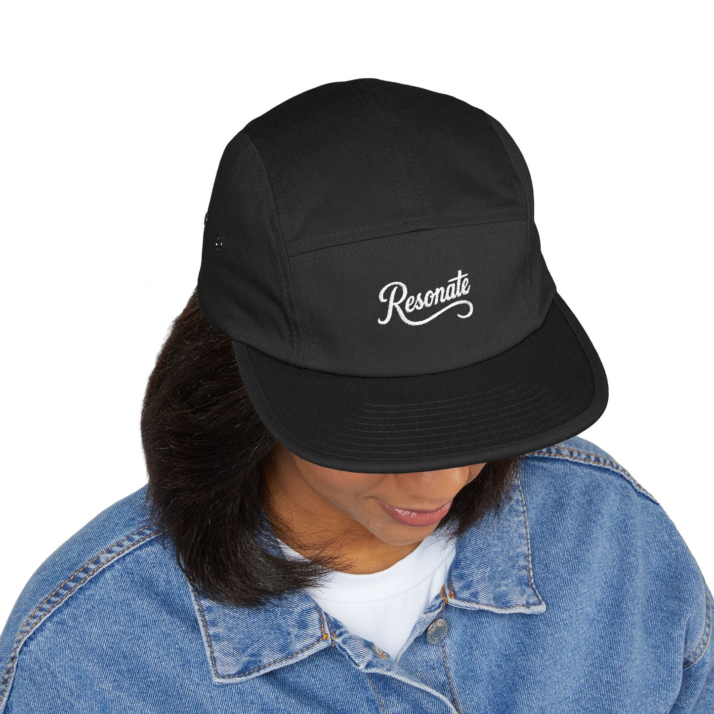 Resonate Embroidered 5-Panel Cap — Freebord Hat