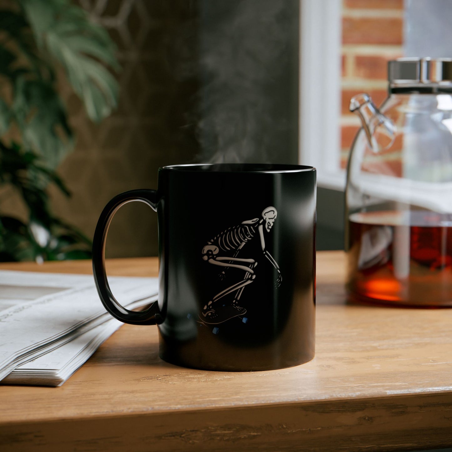 Resonate Light Black Coffee Mug — Minimalist Freebord Inspired 11oz Ceramic