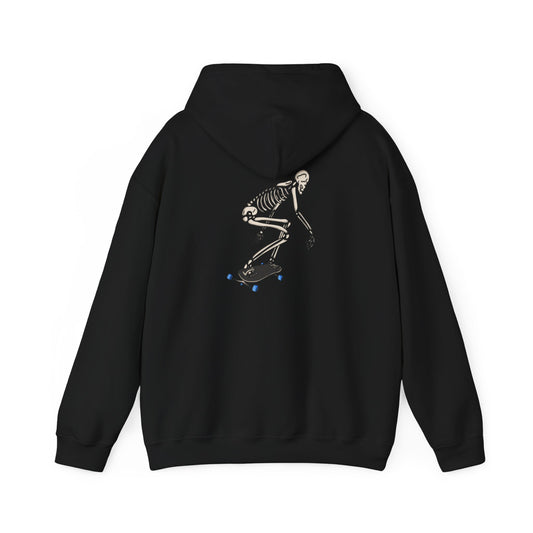 Skate Skeleton Hoodie — Retro Skeleton Freebord Pullover