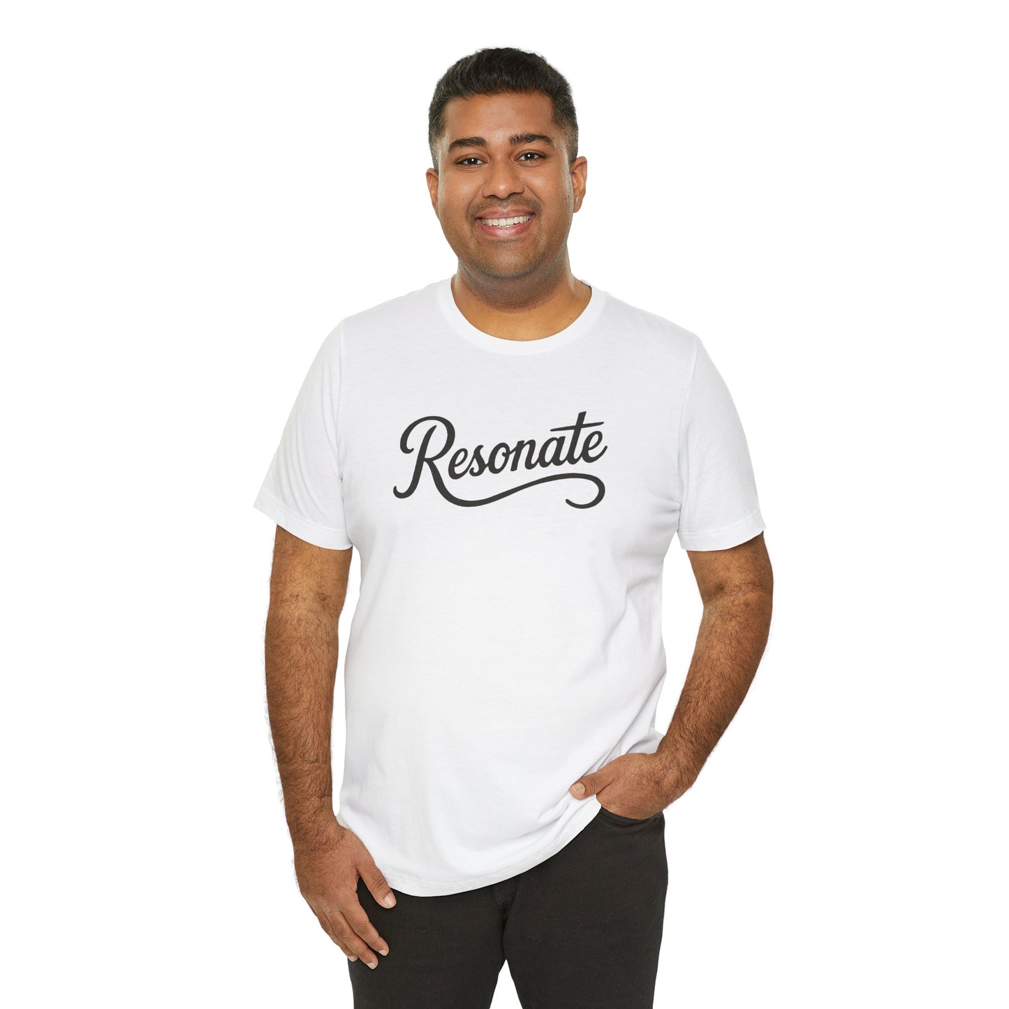 Resonate Script Tee - Inspirational Casual Shirt