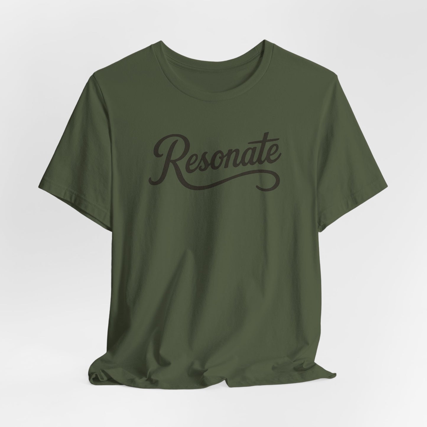 Resonate Script Tee — Inspirational Graphic T-Shirt