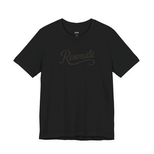Resonate Script Graphic Tee — Inspirational Casual T‑Shirt